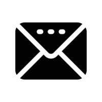 envelope icon. glyph icon for your website, mobile, presentation, and logo design. vector