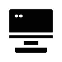 computer icon. glyph icon for your website, mobile, presentation, and logo design. vector