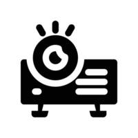 projector icon. glyph icon for your website, mobile, presentation, and logo design. vector