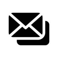 mail icon. glyph icon for your website, mobile, presentation, and logo design. vector