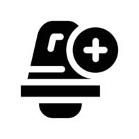 notifies icon. glyph icon for your website, mobile, presentation, and logo design. vector