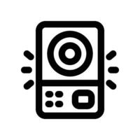 intercom icon. line icon for your website, mobile, presentation, and logo design. vector