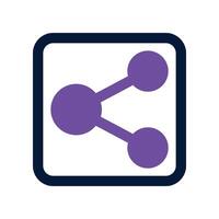 share icon. dual tone icon for your website, mobile, presentation, and logo design. vector