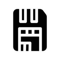 sim card icon. glyph icon for your website, mobile, presentation, and logo design. vector