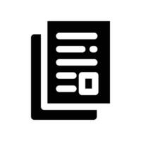 new paper icon. glyph icon for your website, mobile, presentation, and logo design. vector