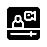 meeting online icon. glyph icon for your website, mobile, presentation, and logo design. vector
