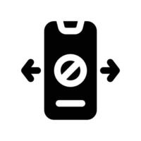 phone call icon. glyph icon for your website, mobile, presentation, and logo design. vector