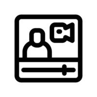 meeting online icon. line icon for your website, mobile, presentation, and logo design. vector