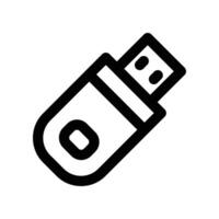 flash drive icon. line icon for your website, mobile, presentation, and logo design. vector