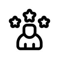 rating icon. line icon for your website, mobile, presentation, and logo design. vector