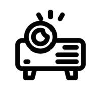 projector icon. line icon for your website, mobile, presentation, and logo design. vector