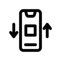 transfer icon. line icon for your website, mobile, presentation, and logo design. vector