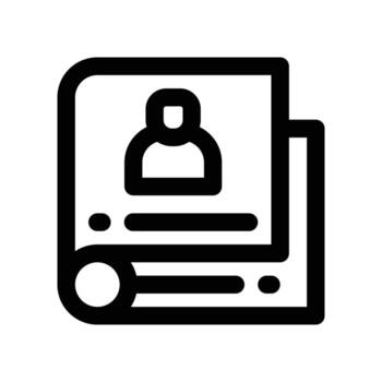 revista icono. línea icono para tu sitio web, móvil, presentación, y logo diseño. vector