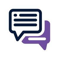 chat icon. dual tone icon for your website, mobile, presentation, and logo design. vector