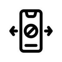phone call icon. line icon for your website, mobile, presentation, and logo design. vector