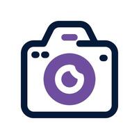 camera icon. dual tone icon for your website, mobile, presentation, and logo design. vector