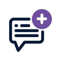 new message icon. dual tone icon for your website, mobile, presentation, and logo design. vector