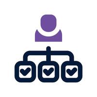 multitask icon. dual tone icon for your website, mobile, presentation, and logo design. vector