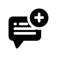 new message icon. glyph icon for your website, mobile, presentation, and logo design. vector