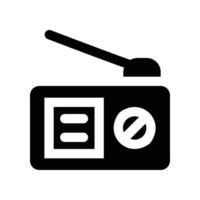 radio icon. glyph icon for your website, mobile, presentation, and logo design. vector
