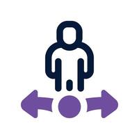 decision making icon. dual tone icon for your website, mobile, presentation, and logo design. vector