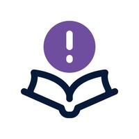 guidance book icon. dual tone icon for your website, mobile, presentation, and logo design. vector