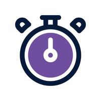 stopwatch icon. dual tone icon for your website, mobile, presentation, and logo design. vector