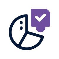 solution icon. dual tone icon for your website, mobile, presentation, and logo design. vector