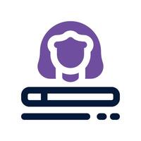 skill employee icon. dual tone icon for your website, mobile, presentation, and logo design. vector