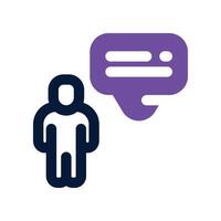 management icon. dual tone icon for your website, mobile, presentation, and logo design. vector
