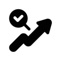 analytic icon. glyph icon for your website, mobile, presentation, and logo design. vector