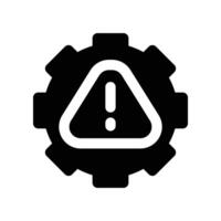 risk management icon. glyph icon for your website, mobile, presentation, and logo design. vector