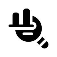 research icon. glyph icon for your website, mobile, presentation, and logo design. vector