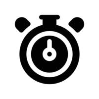 stopwatch icon. glyph icon for your website, mobile, presentation, and logo design. vector