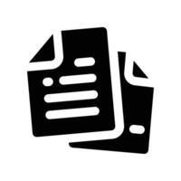 document icon. glyph icon for your website, mobile, presentation, and logo design. vector