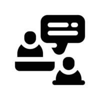 consultant icon. glyph icon for your website, mobile, presentation, and logo design. vector