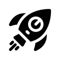 rocket icon. glyph icon for your website, mobile, presentation, and logo design. vector