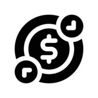 cash flow icon. glyph icon for your website, mobile, presentation, and logo design. vector