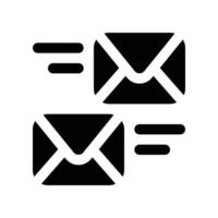 mailing icon. glyph icon for your website, mobile, presentation, and logo design. vector