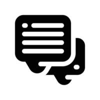 chat icon. glyph icon for your website, mobile, presentation, and logo design. vector