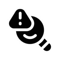risk analysis icon. glyph icon for your website, mobile, presentation, and logo design. vector