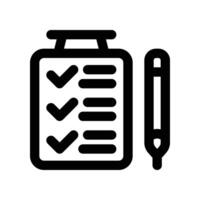 todo list icon. line icon for your website, mobile, presentation, and logo design. vector
