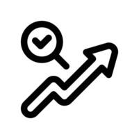 analytic icon. line icon for your website, mobile, presentation, and logo design. vector