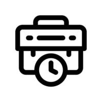 work time icon. line icon for your website, mobile, presentation, and logo design. vector