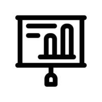 presentation icon. line icon for your website, mobile, presentation, and logo design. vector