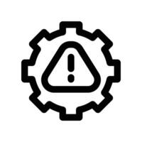 risk management icon. line icon for your website, mobile, presentation, and logo design. vector