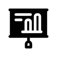presentation icon. glyph icon for your website, mobile, presentation, and logo design. vector