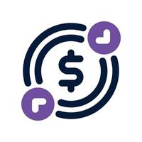 cash flow icon. dual tone icon for your website, mobile, presentation, and logo design. vector