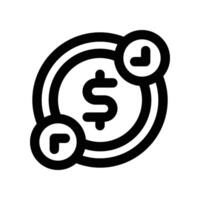 cash flow icon. line icon for your website, mobile, presentation, and logo design. vector