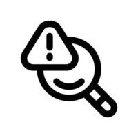 risk analysis icon. line icon for your website, mobile, presentation, and logo design. vector